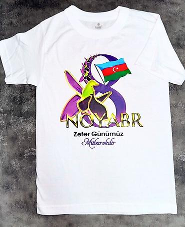 Реклама, печать: Ağ futbolkalarin üzərine şekillerin çapı.Adlar da yazmaq — 7