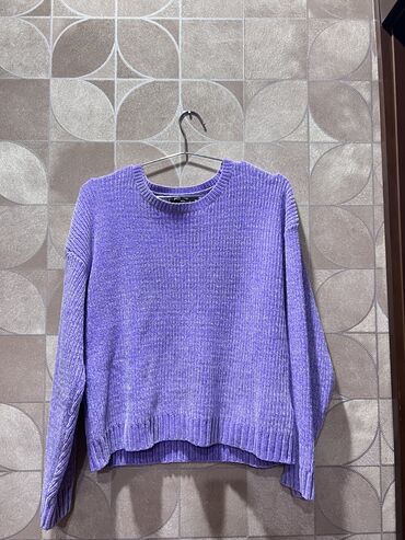 60 yasli qadin geyimleri: Женский свитер M (EU 38), L (EU 40), цвет - Фиолетовый