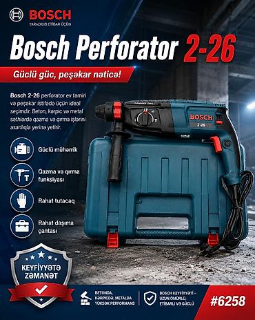 Elektrik əl alətləri: №: 10983 Məhsulun adı: Perforator 2-26 -, 800W Brend: No Brand — 1