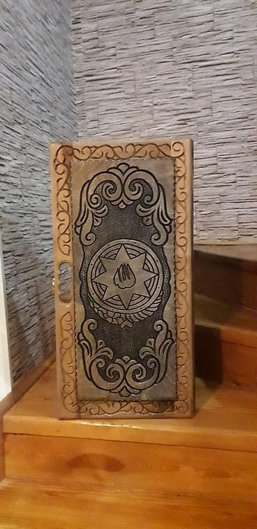 Nərdlər: Taxta oymalı nərd/şahmat/backgammon lövhəsi - Material: tam ağac — 2