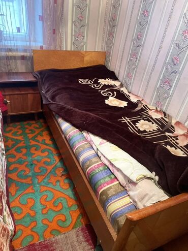 кровать одно местный: Односпальная кровать, С матрасом, длина - 190 см