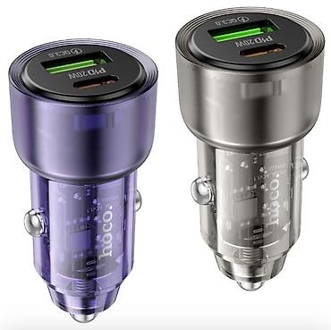 jack e4: Автомобильное зарядное устройство Hoco Z52 (Crystal Mini), 38 Вт - — 2