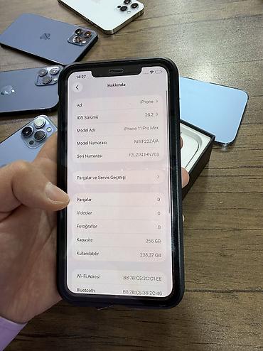 telecom: IPhone 11 Pro Max, 256 GB, White Titanium, Zəmanət, Sənədlərlə — 4