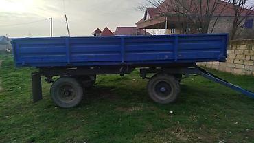 radius teker merkezi: Kənd təsərrüfatı qoşqusu – 2 oxlu, metal bortlu - Traktor üçün qoşqu — 1