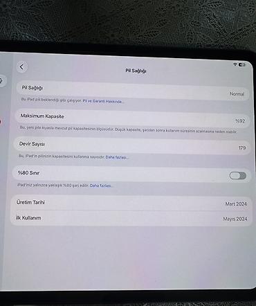 mac studio: Apple iPad Pro 11" (M4) – 256 GB, Wi‑Fi, Space Gray Xüsusiyyətlər: - — 4