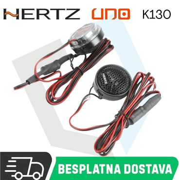 Ostala auto elektronika: Hertz Uno K 130 sistem ima 24 mm (0.9ˈ) membranu Neodimijum — 10
