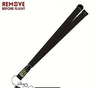 Digər aksesuarlar: Aviator mövzulu boyun ilgəyi (lanyard) - Dizayn: qara zəmində sarı — 3