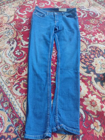 джинсы подростковые: Прямые, Esmara, Турция, Высокая талия