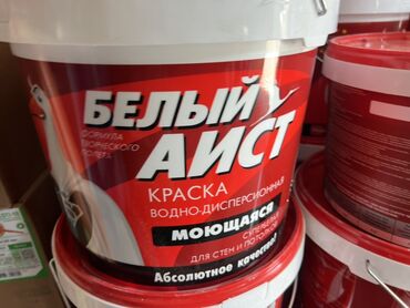 холсты для рисования: Суу эмульсиясынан боёк, түсү - Ак