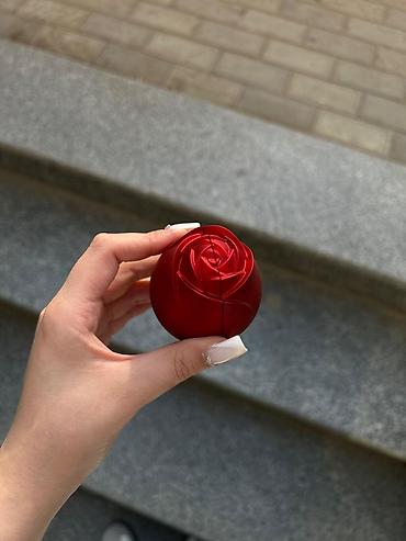 buxarli mop: Gül formalı üzük qutusu + Üzük💍 - Dizayn: Qırmızı qızılgül şəklində — 3