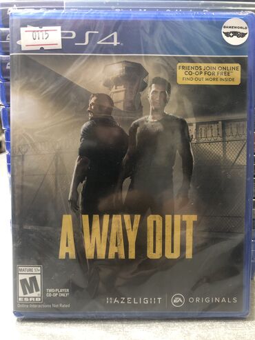 a way out: Yeni Disk, PS4 (Sony Playstation 4), Ünvandan götürmə, Pulsuz çatdırılma, Ödənişli çatdırılma