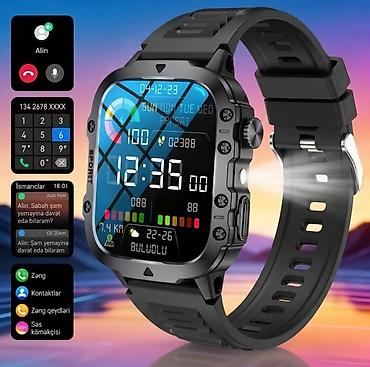 Smart saatlar: Yeni, Smart saat, Sensor ekran, rəng - Qara — 11