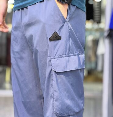 Брюки: Мужские брюки, XL (EU 42), Adidas, Б/у, цвет - Синий, Самовывоз, Платная доставка