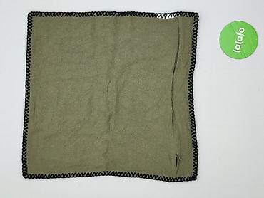 rzeczy na h: Chusta/apaszka unisex z haftem liści - Kolor bazowy: oliwkowa zieleń — 3