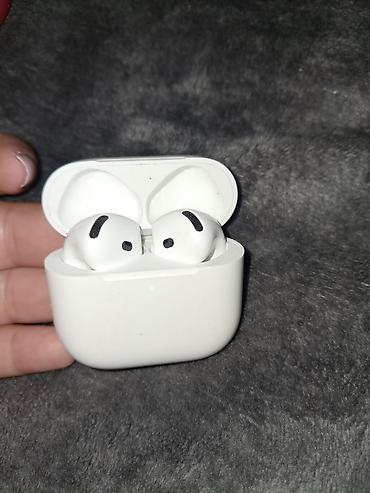 Qulaqcıqlar: İşlənmiş Simsiz (Bluetooth) Qulaqcıqlar, Apple, rəng - Ağ — 4