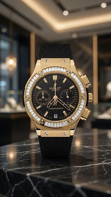Hublot Chronograph – premium qol saatı - Korpus: polad və qızılı