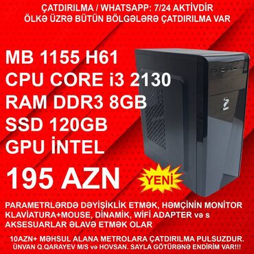 Videokartlar: ⭐TƏK KEYS – 195 AZN ⭐22” Yeni Monitorla dəst – 305 AZN