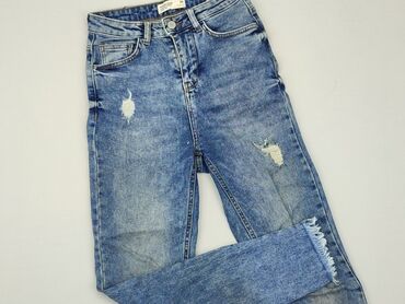 błękitne bluzki damskie: Jeans, House, XS (EU 34), condition - Good