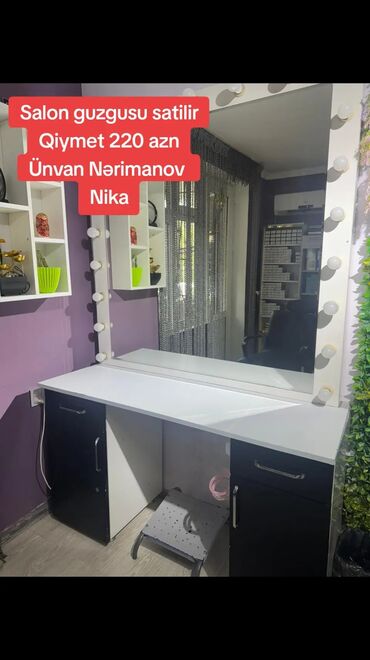 Tibbi arakəsmələr: Salon guzgusu satilir
Qiymet 220 azn
Ünvan Nərimanov 
Nika