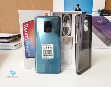 swift 1: Redmi, Redmi Note 9S, Колдонулган, 128 ГБ, түсү - Көк, 2 SIM