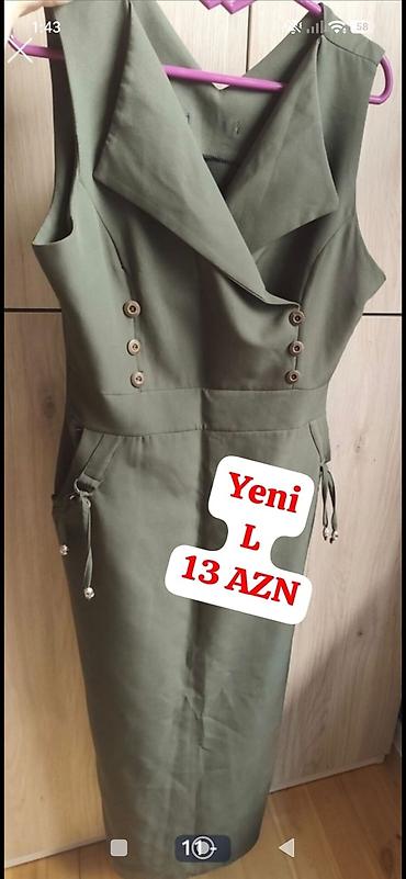 Yeni xaki reng L razmer don13 AZN Sumqayıta və 20 yanvar metrosuna