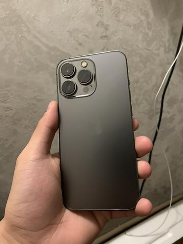 IPhone 13 Pro, Б/у, 128 ГБ, Графит, Зарядное устройство, Защитное стекло, Чехол, 73 %