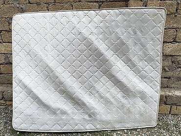 matras ustu dosək: Orta ölçülü döşək - Rəng: ağ (romb naxışlı qatlama tikiş) - Kənarları — 4