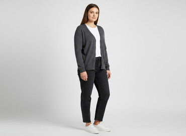 kardigan marynarka: H&M, Kardigan damski, rozmiar XL