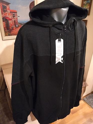 pull bear rs: Kvalitetan muski duks sa kapuljacom u velikom broju Benx 5XL Crni — 3