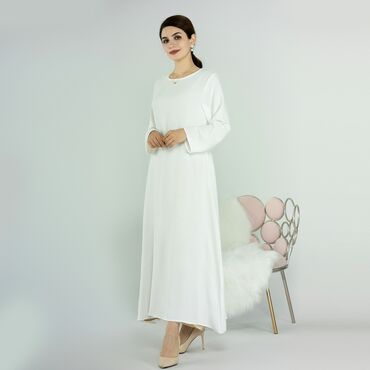 сшили платье: A-Dress M (EU 38), цвет - Белый, Свободного кроя