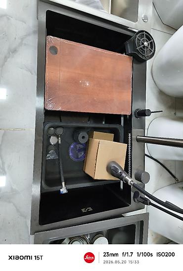 Mətbəx çanaqları: Mətbəx üçün çoxfunksiyalı lavabonun komplekti - Material: paslanmayan — 1