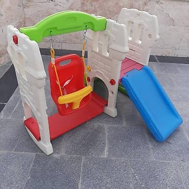 cadır evler: 6 aydan 5 yaşa qədər uşaqlar üçün istifadəli sürüşkən dəsti. 3 in 1 — 2