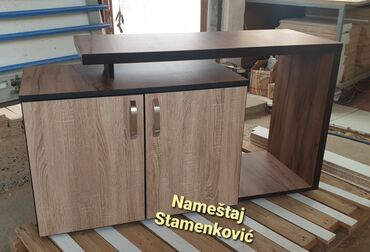 Komode: TV komoda od bele iverice 2.30m duzine. Moguca izrada i dugih — 10