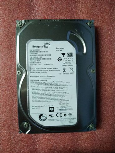 Жесткие диски, переносные винчестеры: Накопитель, Б/у, Seagate, HDD, 512 ГБ, 3.5", Для ПК
