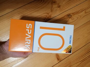 tecno spark: Tecno Spark 10 Pro, 256 GB, rəng - Ağ, Barmaq izi, Face ID