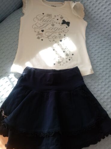 elegantni ženski kompleti: Set: T-shirt, Skirt, 104-110
