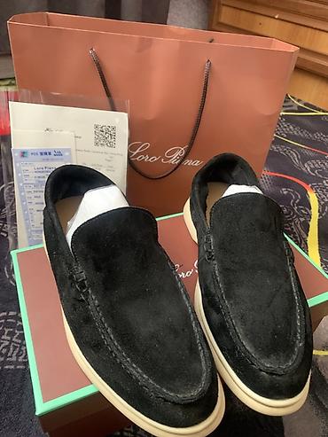 сумка италия новая: Лоферы, 38, Loro Piana, Новый, цвет - Черный, Самовывоз — 1
