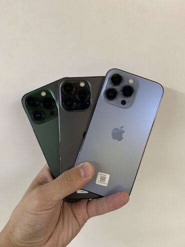 ми пад 6: IPhone 13 Pro, Колдонулган, 256 ГБ, Көгүлтүр, Кулакчындар, Заряддоочу түзүлүш, Коргоочу айнек, Бөлүп төлөө менен, 85 %