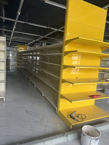 Стеллажи: Витрины, стеллажи, полки торговые металлические б/у, полка магазинная — 18