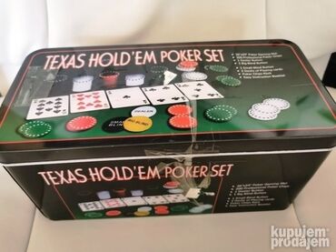 Društvene igre: Texas Hold em poker 200 cipova Teksas poker SET Dobijate zeleno na lalafo.rs — 2 Društvene igre: Texas Hold em poker 200 cipova Teksas poker SET Dobijate zeleno — 2