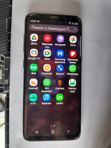 s8 ekran: Samsung Galaxy S8, rəng - Qara, İki sim kartlı