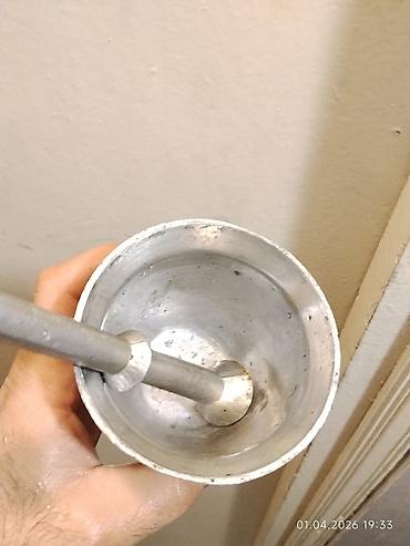 Qab-qacaq və mətbəx ləvazimatları: Alüminium və həvhang (döyənək) dəsti - Material: tam metal/alüminium — 1