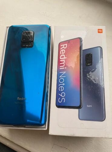 xiaomi 12x qiymeti: Xiaomi Redmi Note 9S, 128 GB, rəng - Göy, 
 İki sim kartlı, Sənədlərlə