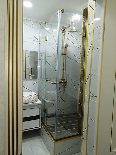 Душевые перегородки и ограждения: Стеклянные душевые перегородки из закаленного стекла 8 мм на заказ под — 3