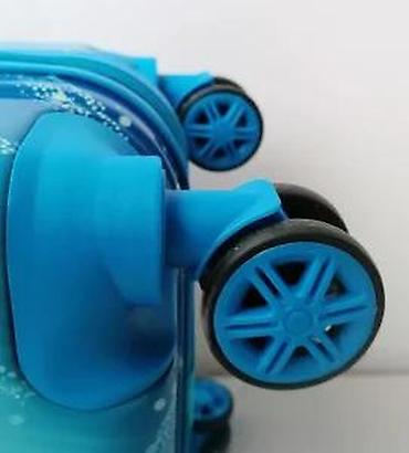 Rančevi, torbe i koferi: Disney Frozen dečji kofer na točkiće - Tvrdi kofer sa sjajnom plavom — 9