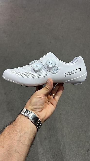 sosse: Şosse velosiped ayaqqabısı – Shimano RC7 (SH-RC703), ağ rəng - Yüngül — 2