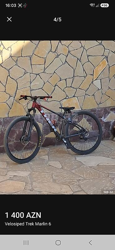 summa velosiped: Trek Marlin 6 dağ velosipedi - Çərçivə: yüngül alüminium, idman — 2