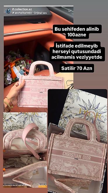 son model cantalar: Christian Dior mini tote çanta – pastel çəhrayı rəng, “Toile de Jouy” — 1