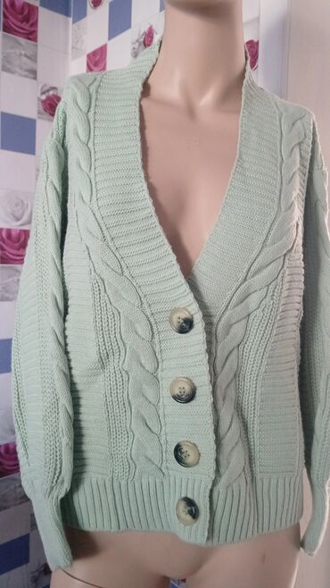 вечерние наряды для полных женщин: Кардиган, Трикотаж, Короткая модель, Осень-весна, Вязаная модель