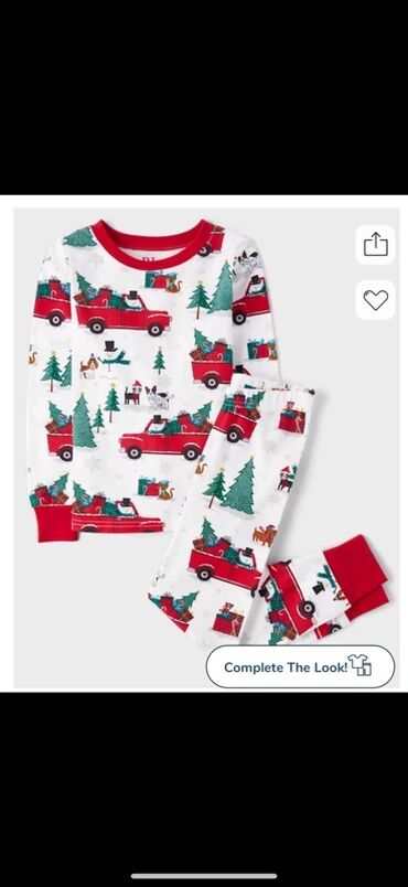 Məktəbli forması: Uşaq pijama dəsti – Yeni il temalı - İki hissədən ibarət: uzunqol